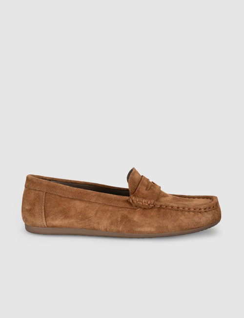 Taba Süet Hakiki Deri Erkek Loafer