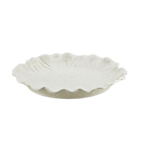 Lefora Porselen Yaprak Formlu 29 cm Servis Tabağı