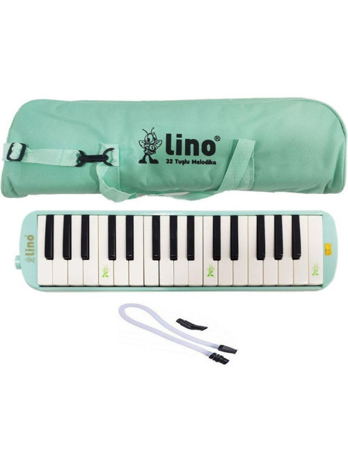 Melodika 32 Tuşlu Bez Çantalı Pastel Yeşil