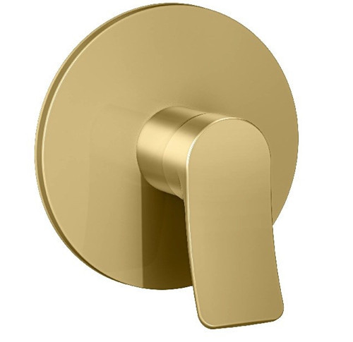 VALERO BRUSHED GOLD ROUND ANKASTRE BANYO-DUŞ BATARYASI- 1 WAY