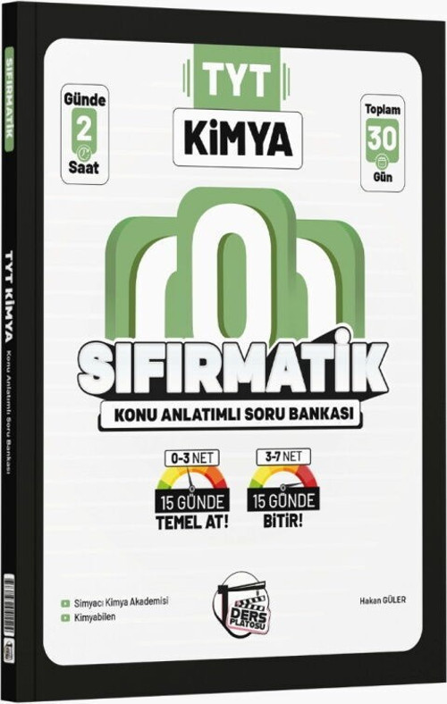 TYT Kimya Sıfırmatik Konu Anlatımlı Soru Bankası Ders Platosu