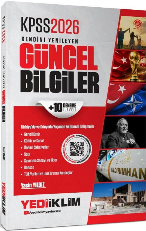 2026 KPSS Kendini Yenileyen Güncel Bilgiler 10 Deneme İlaveli Yediiklim Yayınları