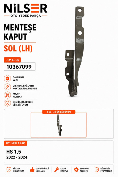 MG HS Kaput Menteşe Sol 2022-2024 1.5