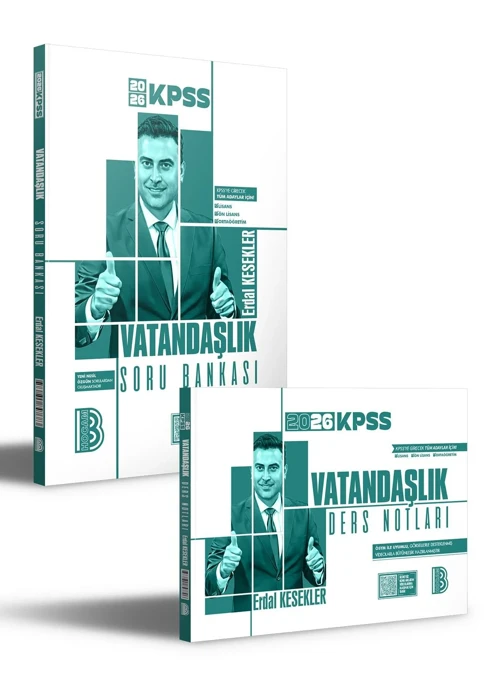 2026 Kpss Vatandaşlık Ders Notları Ve Soru Bankası Seti(Erdal Kesekler)