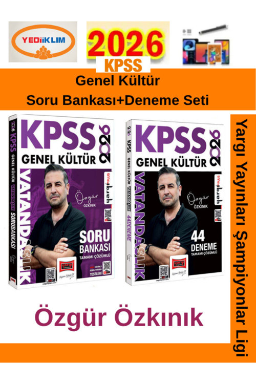 2026 Kpss Genel Kültür Vatandaşlık Video Çözümlü Soru Bankası+44 Deneme