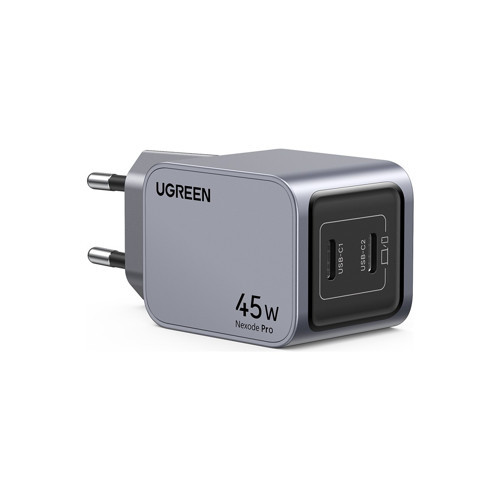 Nexode Pro 45W Gan Hızlı Şarj Cihazı Qc Pd 2xusb-C Uzay Grisi