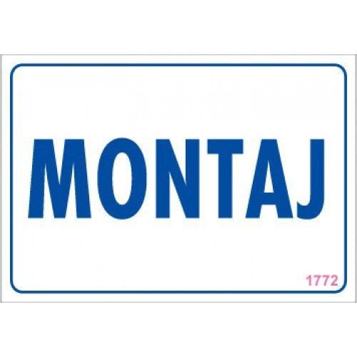 Pvc Levha quot;Montajquot; 17,5*25 cm