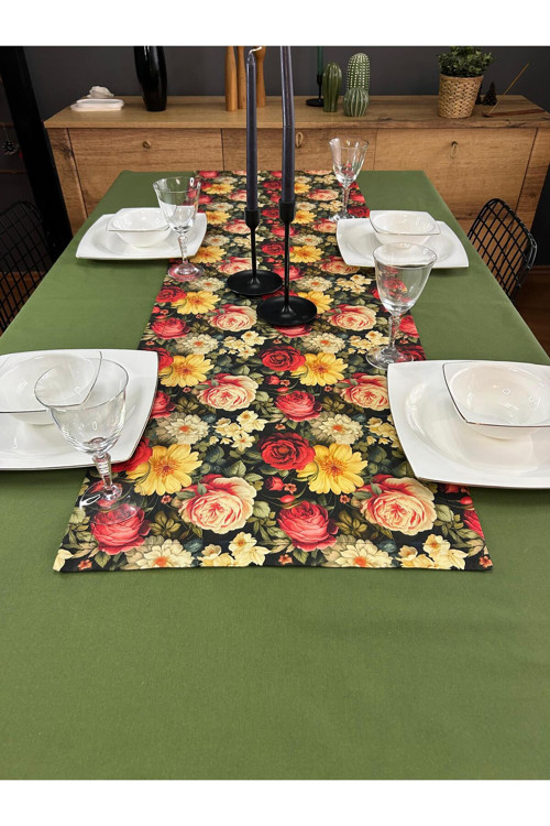 Çiçekli Runner 40 X 160