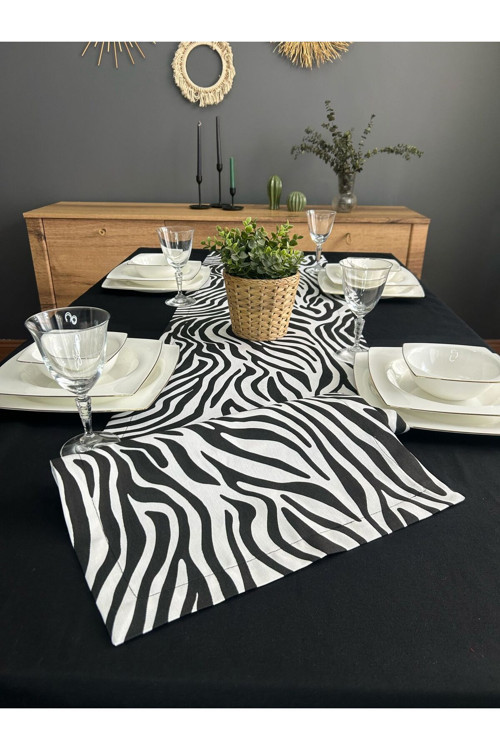 Zebra Desen Runner