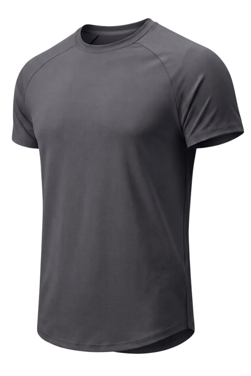 Erkek Spor Tişört Fitness Antrenman Tişörtü Oval Kesim Likralı Süprem Reglan Kol OVAL-T22