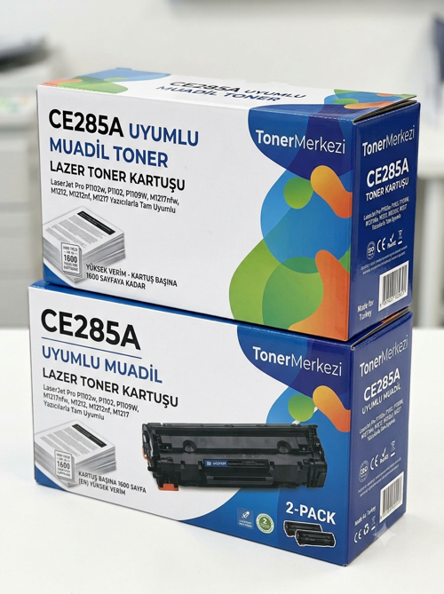 Ce285A Toner Laserjet M1132 M1212Nf M1217Nfw P1102 P1104W Ce285A 85A Uyumlu Toner Kartuşu 2 Li