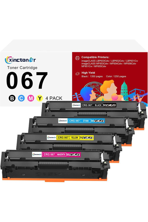 067 Toner Mf656Cdw Toner Color Imageclass Mf654Cdw Lbp632Cdw Mf652Cwblack Cyan Yellow Magenta