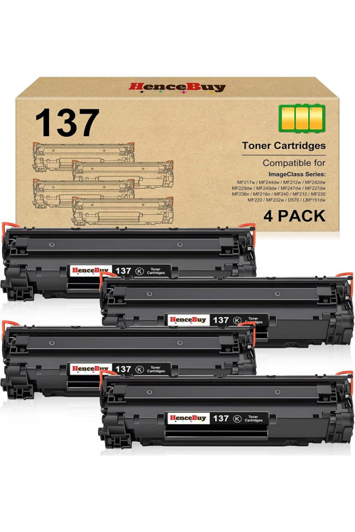 Crg137/83A Mf236N D570 Mf232W F242Dw Mf244Dw Mf247Dw Mf249Dw Mf240 Mf230 Mf210 (Black, 4-Pack)