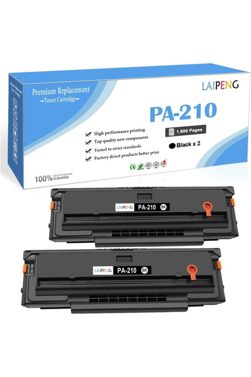 Pa210 Toner Cartridge, 1600 Pages, , 2 *Black For Compatible P2200-P2508, M6500-M6608 2Li Paket