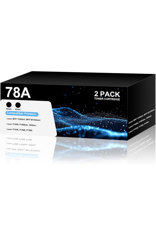Ce278A Toner Black Toner Cartridges Compatible With Laser Pro P1566, P1606 Series, Mfp M1536 Series Printer (2 Black)