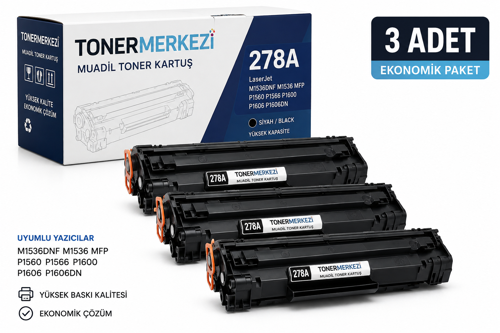 278A Toner 3Adetx Ce278A /M1536Dnf Mfp P1566 P1606Dn