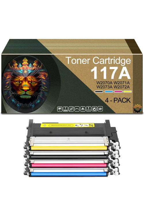 117A Toner Muadil Çipli Set Laserjet Mfp 150A 150Nw 178Nwg 178Nw 179Fwg 179Fnw Printer 4-Pack