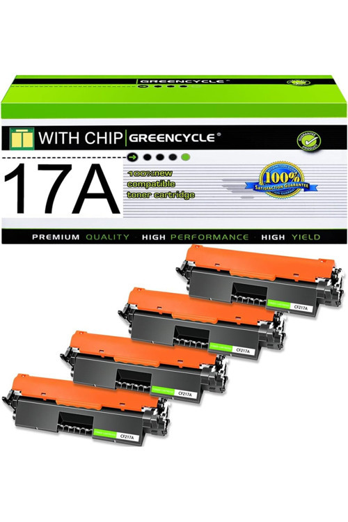 Ya-De Bilişim 17A Laserjet Pro Mfp M130A M130Fn M130Fw M130Nw M102A M102W Cartridge (4Pcs)