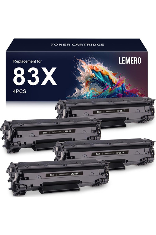 83X Laserjet Pro M201Dw Mfp M225Dw Mfp M225Nw (Black, 4-Pack)Yuksek Kapasite **Aska Store**