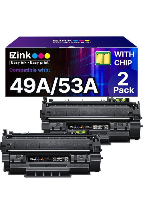 Q5949A Q7553A 1320 Toner 1320N 3390 1160 1320Tn 1320Nw 3392 P2015 P2015Dn (Black, 2-Pack)