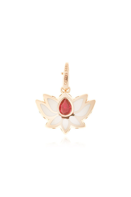 Cetaş Lotus 14 Ayar Altın Kolye Ucu