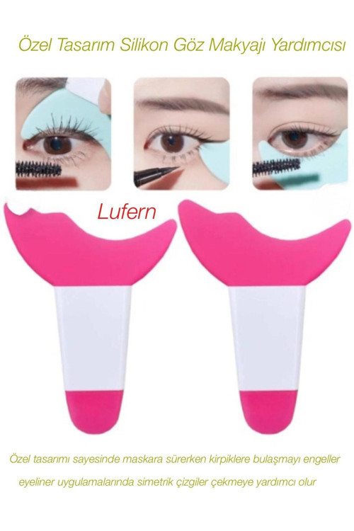 Özel Tasarım Silikon Göz Makyajı Yardımcısı Maskara Eyeliner Kirpik Yüz Maskesi Krem Serum