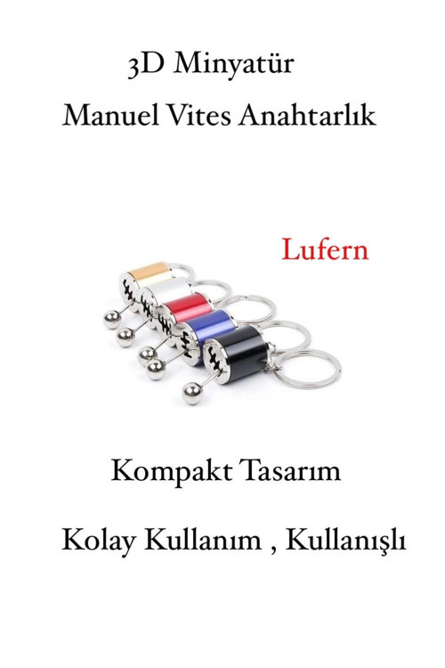 Renkli Hareketli Araba Otomobil Manuel Vites Anahtarlık Altı Hız Dişli Shifter Topuzu Metal
