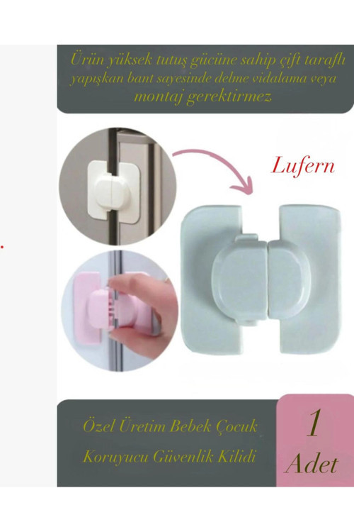 Özel Üretim Bebek Çocuk Koruyucu Güvenlik Kilidi Çekmece Dolap Pencere Buzdolabı Eşya Sabitleyici