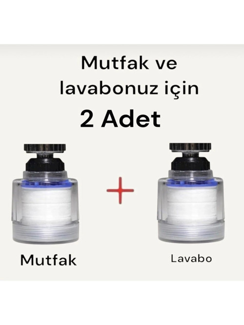 2 Adet Musluk Ucu Filtre(Mutfak ve Lavabo Için)