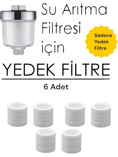 SADECE 6 ADET YEDEK FİLTRE GÖNDERİLİR APARAT DAHİL DEĞİLDİR APARAT GÖNDERİLMEZ.Truva Kireç Önleyici Yedek Filtre 6 ADET