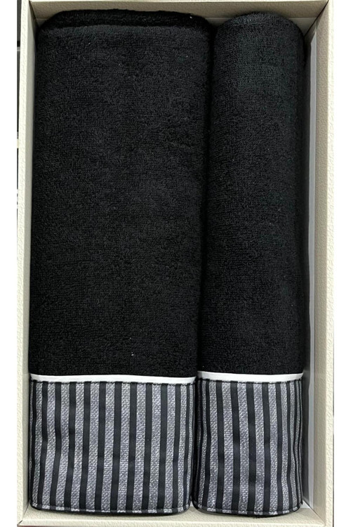 Noir Maskülen 2'Li Havlu Set