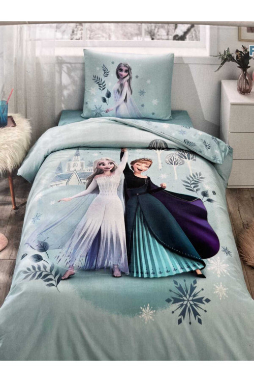 Disney Frozen Leaves Tek Kişilik Lisanslı Nevresim Takımı