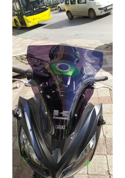 2012-2016 Kawasaki ER-6 F Uyumlu Ön Cam Koyu Füme