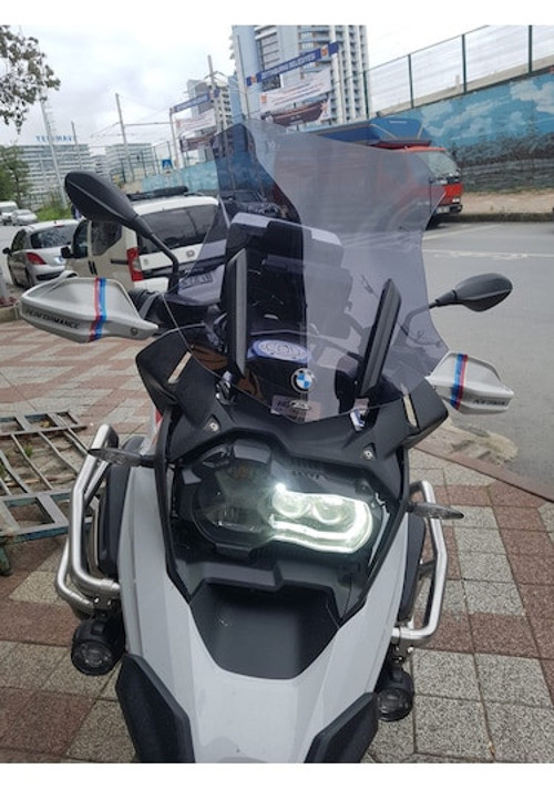 2019-2024 BMW R 1250 GS Uyumlu Uzun Ön Cam Koyu Füme