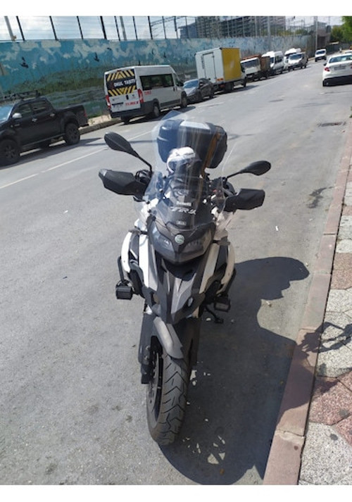 2017-2024 Benelli TRK 502 Uyumlu Uzun Ön Cam Zeus Şeffaf Renk