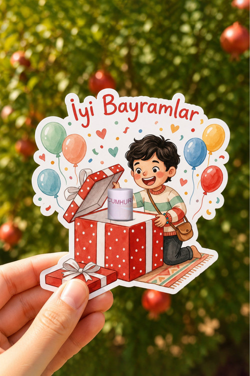 Kurban Bayramı Tebrik Kartı 8 Adet Bayram Harçlık Hediye Kartı