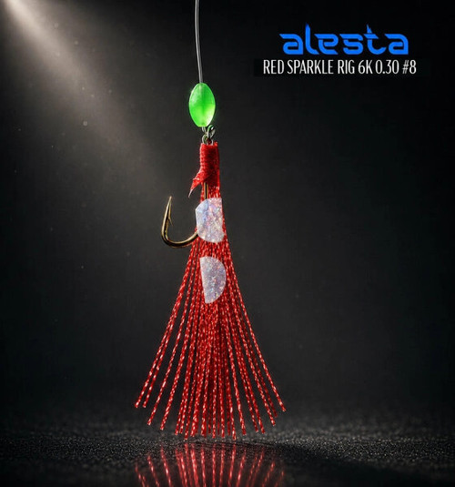 RED SPARKLE RIG X0225 6 KÖSTEK HAZIR TAKIM 0.30MM NO:8 İĞNE