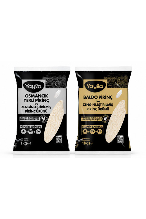 Vitaminli Baldo ve Osmancık Pirinç 1 kg - Türkiye'de Bir İlk - Sağlıklı Besleyici Seri