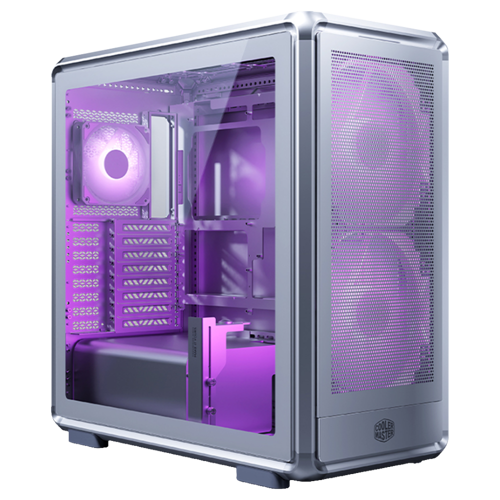Masterframe 600 Mesh ARGB 200mm Tempered Glass USB 3.2 Silver E-ATX Mid Tower Kasa