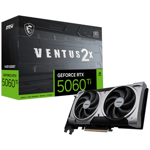 GeForce RTX 5060 Ti 16G VENTUS 2X OC PLUS GDDR7 16GB DLSS 4 128 Bit Ekran Karti