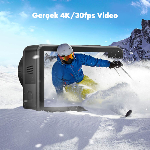 Brave 7 4K/30FPS 20MP Wi-Fi Dual Screen Aksiyon Kamera ve Aksesuar Seti