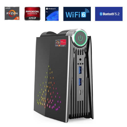 NiPoGi S3A Ultimate AMD Ryzen 5 7430U 16GB DDR4 256GB NVMe DP Type-C Wi-Fi 6 BT 5.2 W11 Mini PC