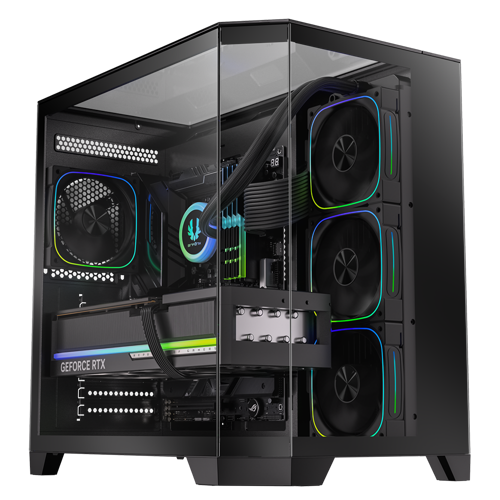 P100 850W 80+ Bronze ATX 3.1 Tempered Glass FRGB Siyah ATX Mid Tower Kasa