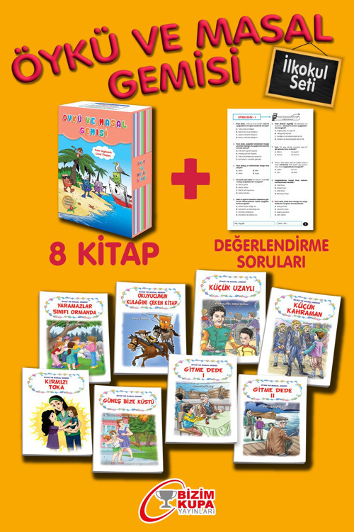 3 Ve 4. Sınıflar Için Öykü Ve Masal Gemisi Hikaye Seti 8 Kitap