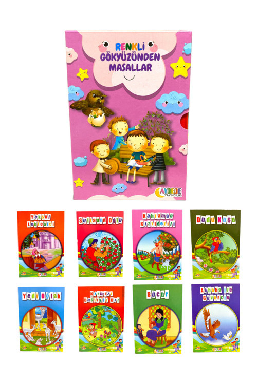 Renkli Gökyüzünden Masallar Çocuk Kitapları 8 Kitap