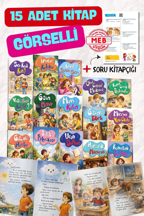 1. Sınıflar İçin Meb Uyumlu Tavsiyeli 15 Adet Hikaye Öykü Kitapları - Anetil + Değerlendirme