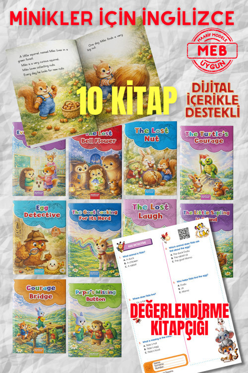 Miniker İçin Tavsiyeli İngilizce 10 Adet Hikaye Öykü Kitapları - Story Books + Değerlendirme