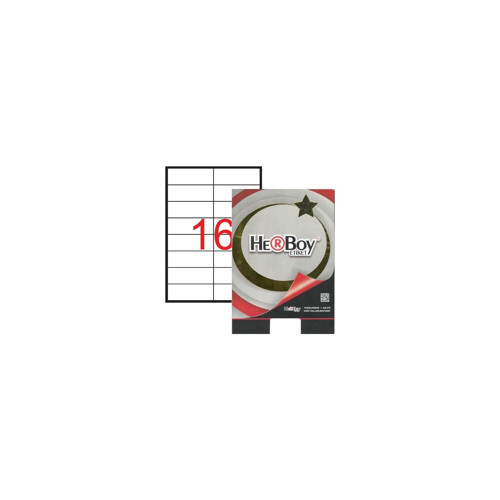 Laser Etiket 100 Yaprak 105 x 37.125 MM Lazer Yazıcı Etiketi
