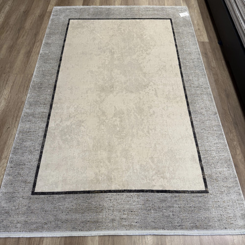 Elegant 10512 Gri Bej Çerçeveli Salon Halısı