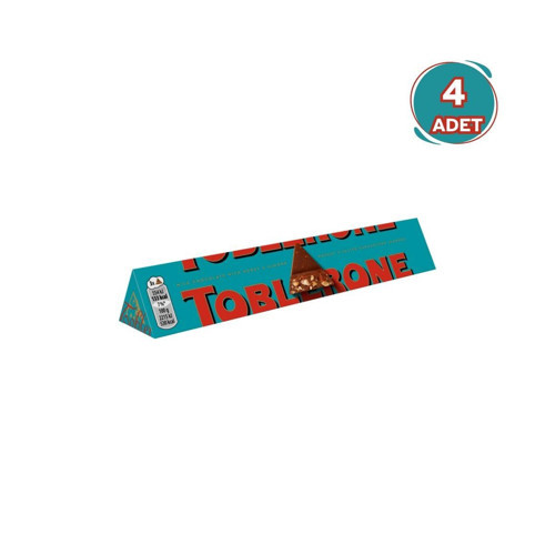 Toblerone Crunchy Almonds Bademli Çikolata 100 g - 4 Adet